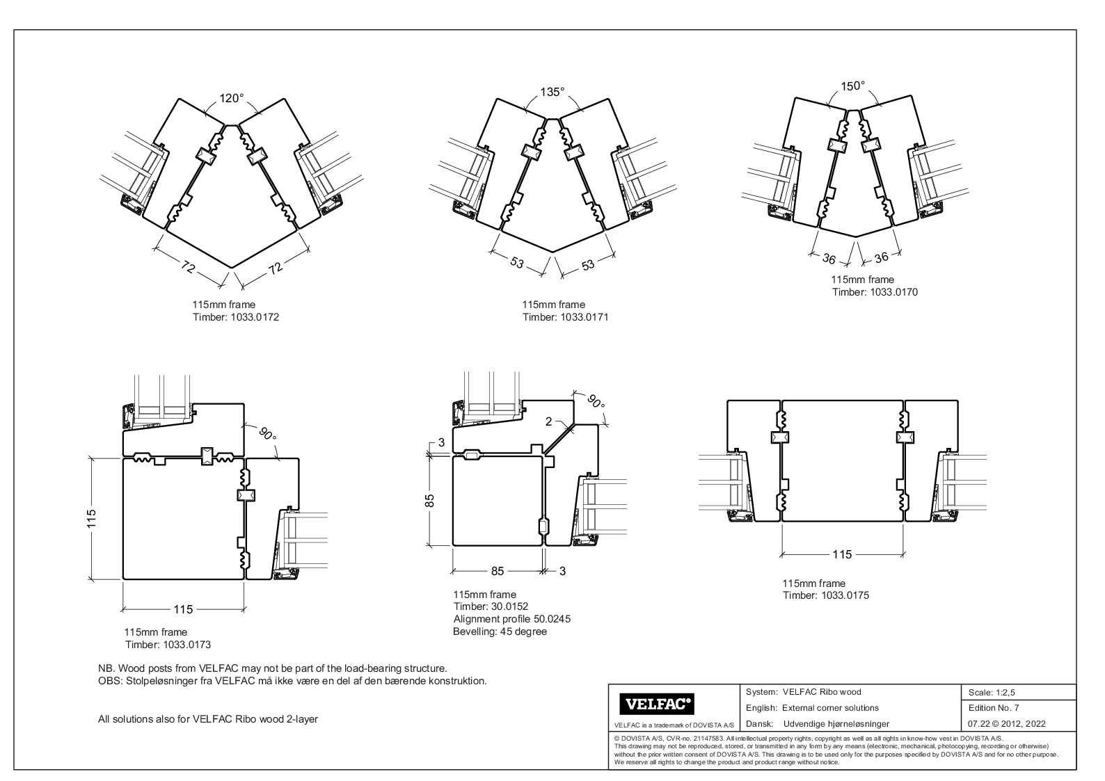 Corner solutions for VELFAC Ribo wood
